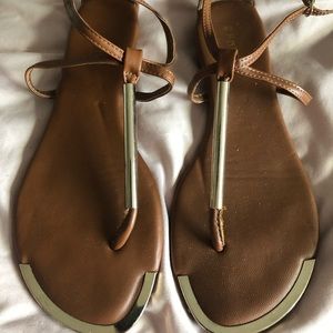 Bamboo Camel and Gold Sandal